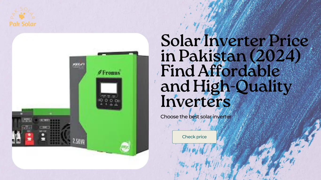 solar inverter price in Pakistan