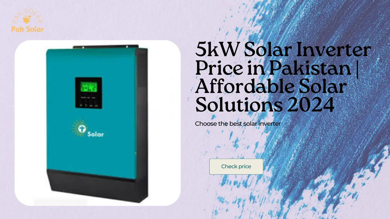 5kW Solar Inverter Price in Pakistan